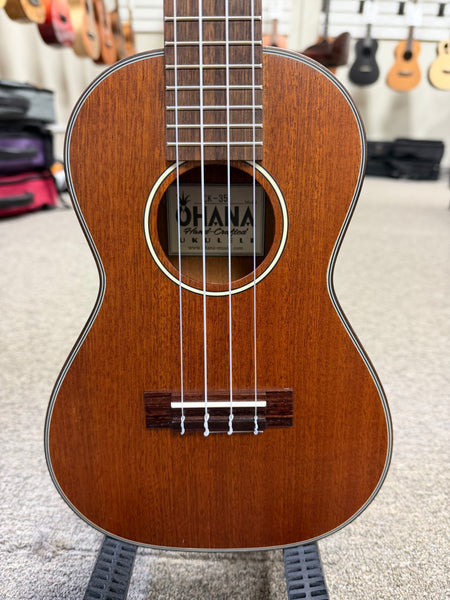Ohana CK-35 Solid Mahogany Concert Ukulele - Satin Finish