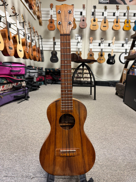 Kamaka HF-3 Solid Koa Electric Tenor Ukulele w/Case - Pre Loved - Made in Hawaii