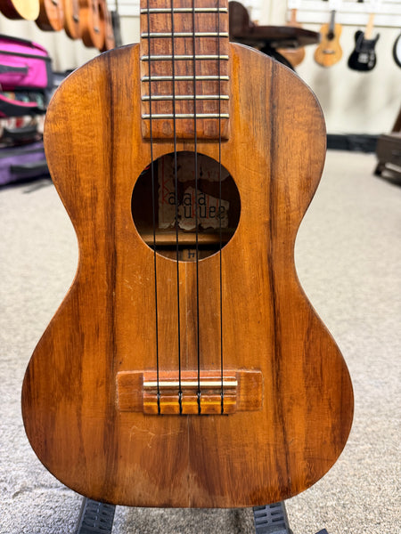Kamaka HF-3 Solid Koa Electric Tenor Ukulele w/Case - Pre Loved - Made in Hawaii