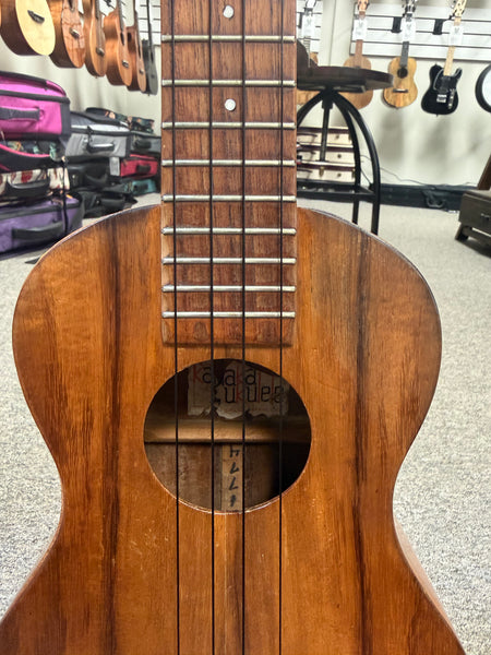 Kamaka HF-3 Solid Koa Electric Tenor Ukulele w/Case - Pre Loved - Made in Hawaii