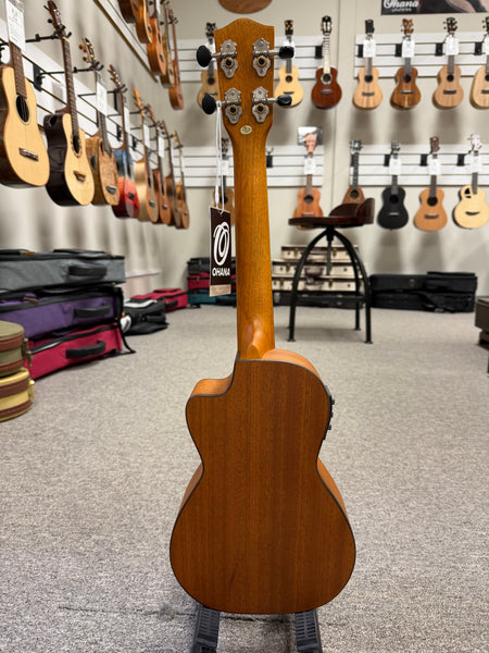 Ohana CK-35CE Mahogany Electric Concert Ukulele w/Cutaway - Solid Mahogany