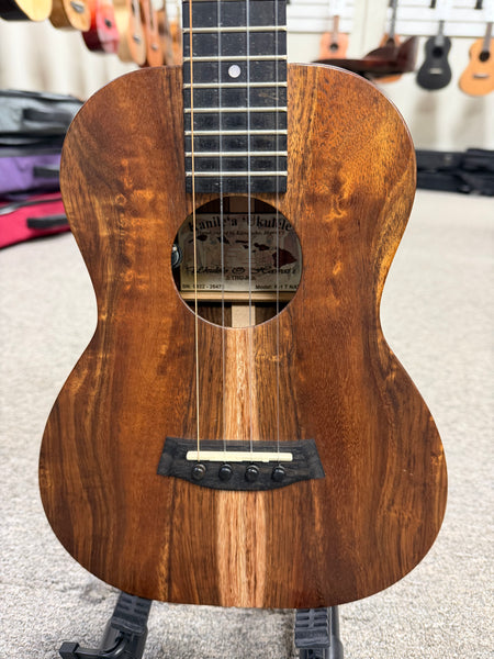 Kanile'a K1-T Solid Koa Electric Tenor Ukulele w/Case - Natural Finish - Pre Loved