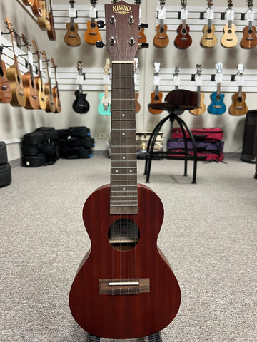 Kiwaya KCU 1 Mahogany Concert Ukulele w Case Aloha City Ukes
