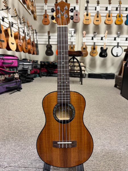 KUMU TF-72 Koa Thin Body Tenor Ukulele - Travel Ukulele