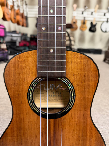 KUMU TF-72 Koa Thin Body Tenor Ukulele - Travel Ukulele