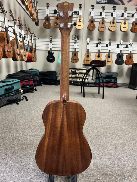 KALA  KA-SSTU-B Travel Baritone Ukulele w/Case - Solid Spruce/Mahogany - Thin Body Uke