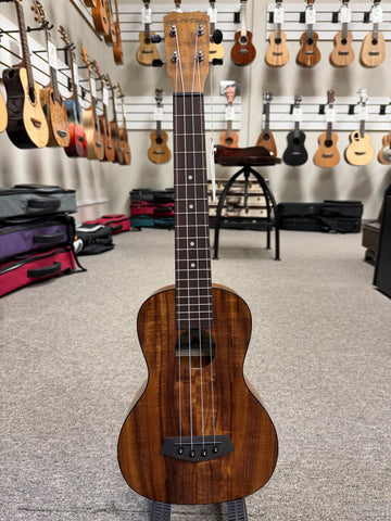Islander by Kanile'a SC-4 Flamed Acacia Concert Long Neck Ukulele