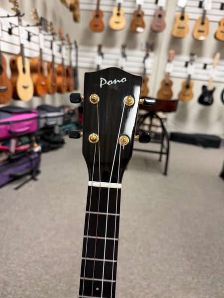 PONO ABD Solid Acacia Deluxe Baritone Ukulele w/Case - Pre Loved