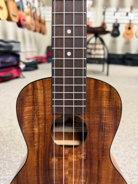 Islander by Kanile'a SC-4 Flamed Acacia Concert Long Neck Ukulele - Super Concert