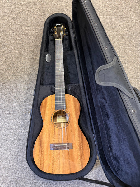 PONO ABD Solid Acacia Deluxe Baritone Ukulele w/Case - Pre Loved