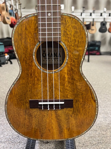 OHANA TK-220G Solid Mango Tenor Ukulele - Limited Edition