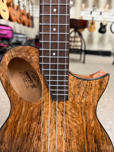 KALA Night Owl Mango Revelator Electric Tenor Ukulele w/Case