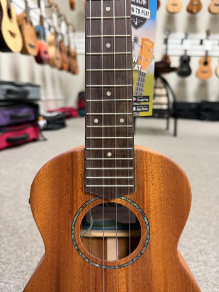 KALA KA-JH-AMHG-CE James Hill Signature Mahogany Electric Concert Ukulele w/Case