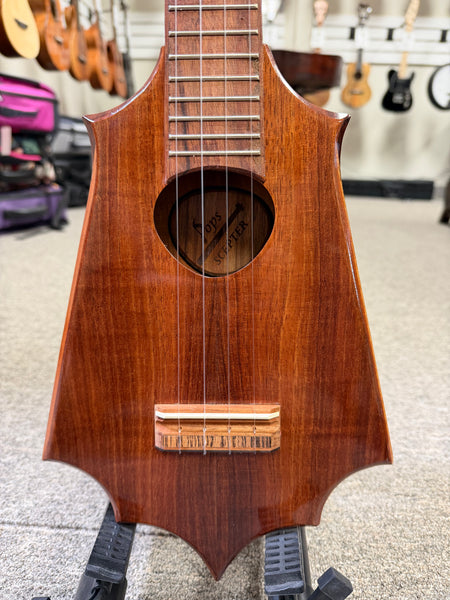 KoAloha Pops Made Custom Solid Koa Sceptre Tenor Ukulele w/Case #1 - Made in Hawaii