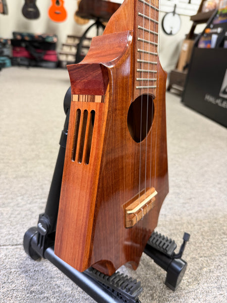KoAloha Pops Made Custom Solid Koa Sceptre Tenor Ukulele w/Case #1 - Made in Hawaii