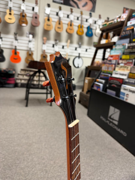 KoAloha Pops Made Custom Solid Koa Sceptre Tenor Ukulele w/Case #1 - Made in Hawaii