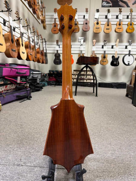 KoAloha Pops Made Custom Solid Koa Sceptre Tenor Ukulele w/Case #1 - Made in Hawaii