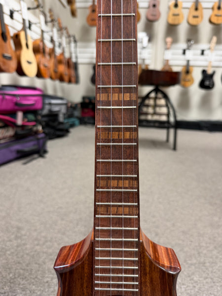 KoAloha Pops Made Custom Solid Koa Sceptre Tenor Ukulele w/Case #2 - Made in Hawaii