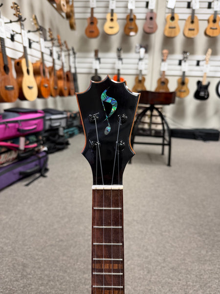 KoAloha Pops Made Custom Solid Koa Sceptre Tenor Ukulele w/Case #2 - Made in Hawaii