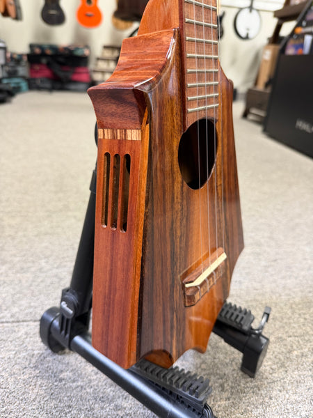 KoAloha Pops Made Custom Solid Koa Sceptre Tenor Ukulele w/Case #2 - Made in Hawaii