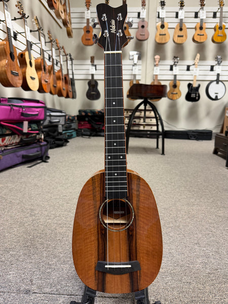 Makaio MSMTP-10 Spalted Mango Pineapple Concert Long Neck Ukulele w/Case