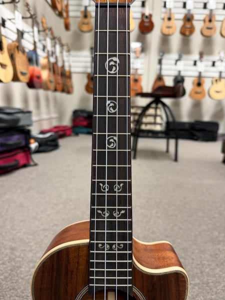 KALA KA-SA-TE-C Solid Acacia Electric Tenor Ukulele w/Cutaway