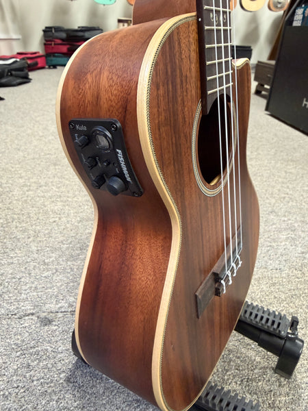 KALA KA-SA-TE-C Solid Acacia Electric Tenor Ukulele w/Cutaway