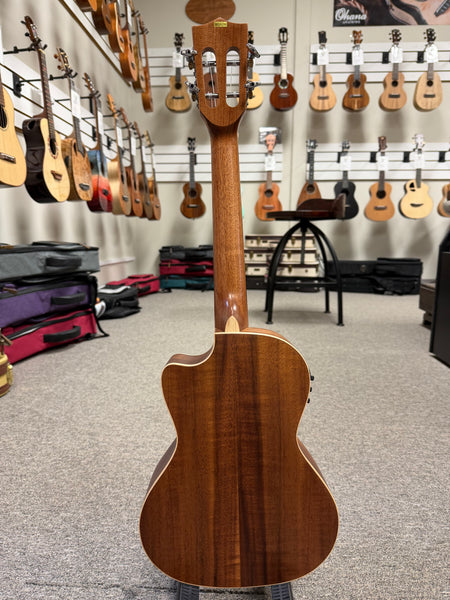 KALA KA-SA-TE-C Solid Acacia Electric Tenor Ukulele w/Cutaway