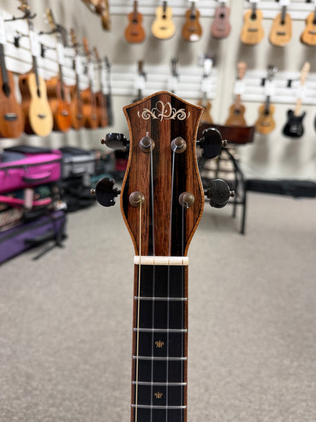 Petros Custom Solid Cedar/Ebony Tenor Ukulele w/Case #201