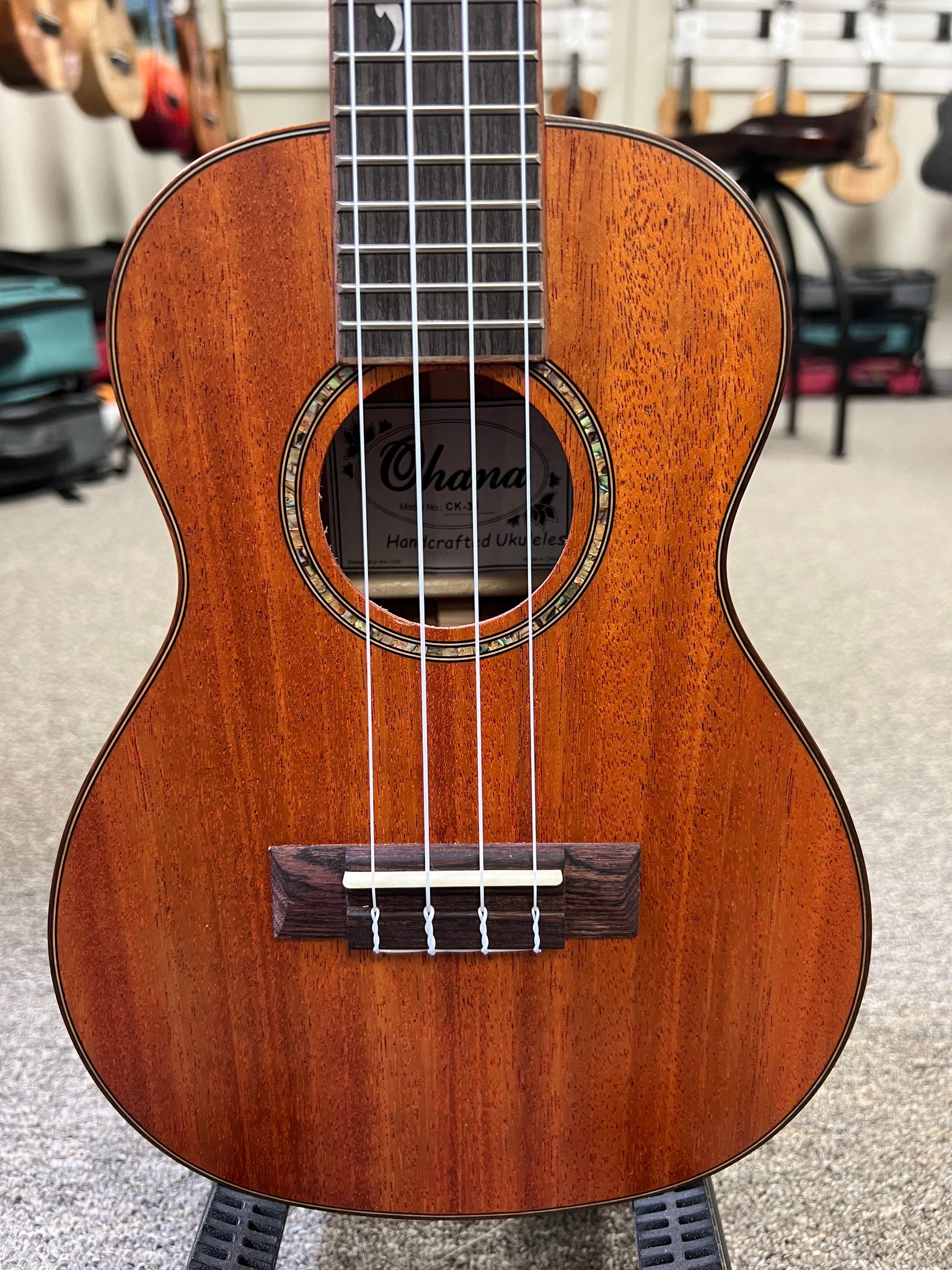 Ohana CK-32 Solid Mahogany Concert Ukulele - Limited Edition