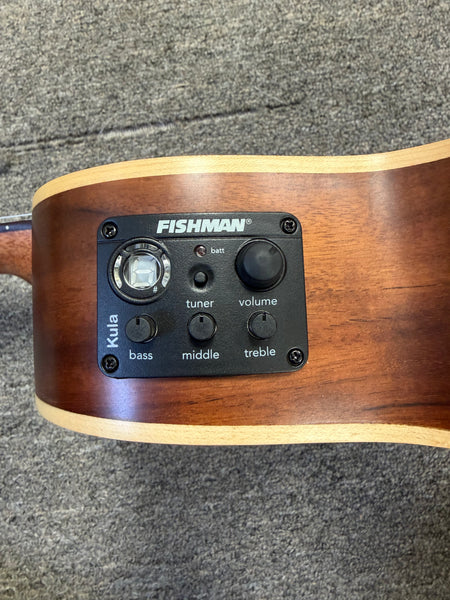 KALA KA-SA-TE-C Solid Acacia Electric Tenor Ukulele w/Cutaway