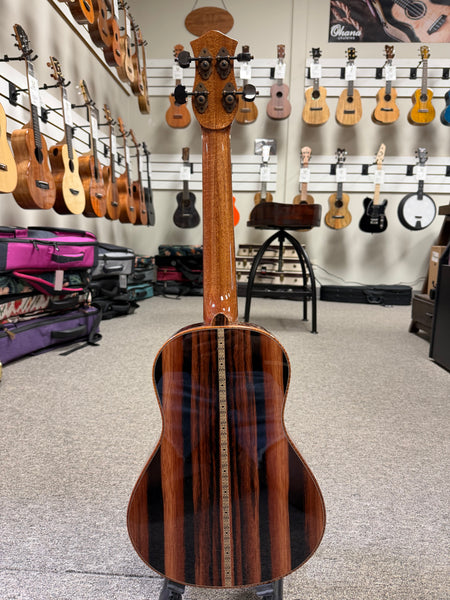 Petros Custom Solid Cedar/Ebony Tenor Ukulele w/Case #201