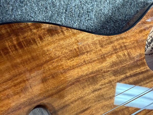 KALA Night Owl Acacia Revelator Electric Tenor Ukulele w/Case - B Stock #2