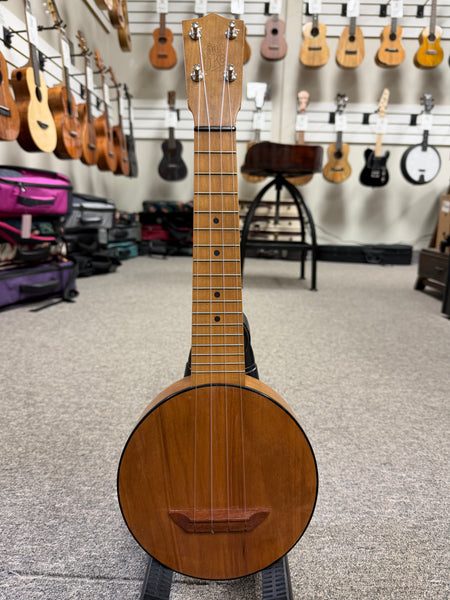 Vintage Lyon and Healy Camp Soprano Banjo Ukulele w/Case - Pre Loved Banjolele