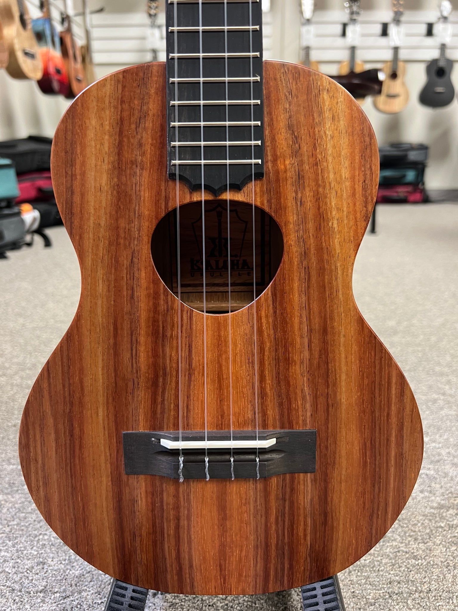 KoAloha KTM-10 Solid Koa Pikake Tenor Ukulele w/Case #1 - Made In Hawaii - Satin Finish