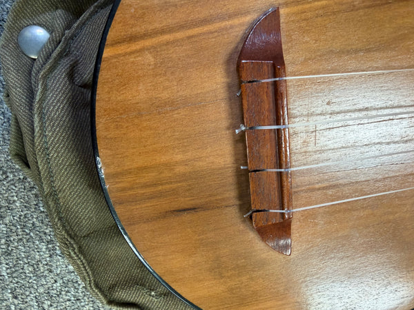 Vintage Lyon and Healy Camp Soprano Banjo Ukulele w/Case - Pre Loved Banjolele