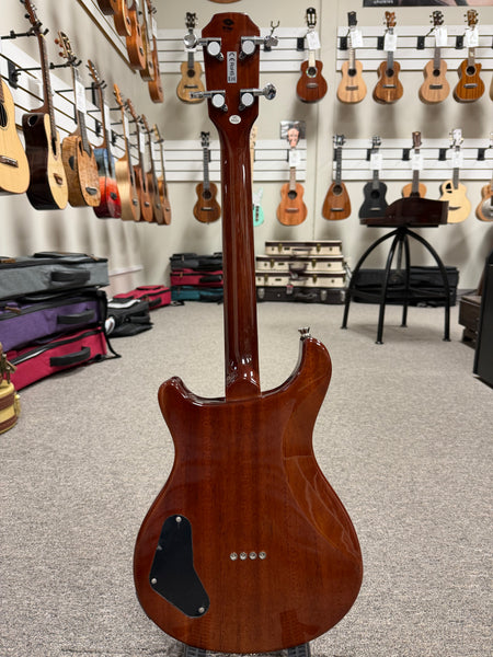 Flight Vanguard Solid Body Electric Ukulele w/Case - Transparent Purple TPP