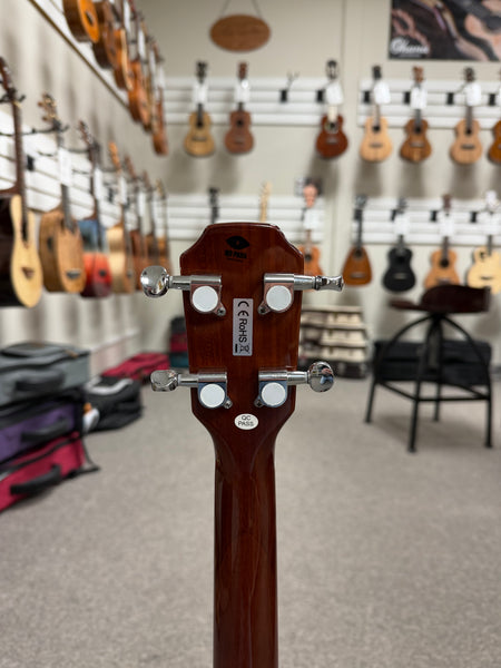 Flight Vanguard Solid Body Electric Ukulele w/Case - Transparent Purple TPP