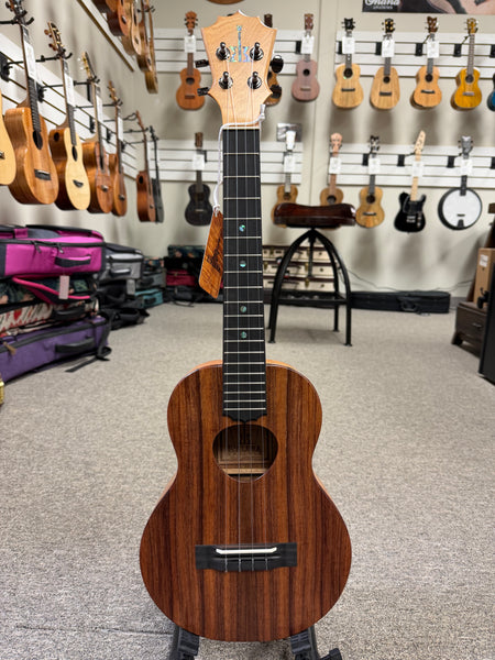 KoAloha KTM-10 Solid Koa Pikake Tenor Ukulele w/Case #4 - Made In Hawaii - Satin Finish