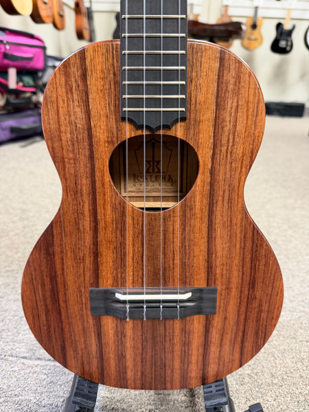 KoAloha KTM-10 Solid Koa Pikake Tenor Ukulele w/Case #4 - Made In Hawaii - Satin Finish