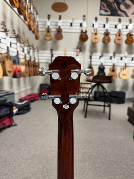 Flight Vanguard Solid Body Electric Ukulele w/Case - Transparent Black TBK