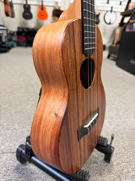 KoAloha KTM-10 Solid Koa Pikake Tenor Ukulele w/Case #4 - Made In Hawaii - Satin Finish