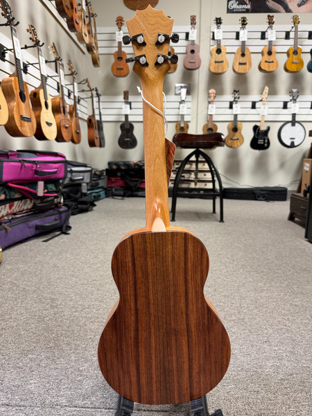 KoAloha KTM-10 Solid Koa Pikake Tenor Ukulele w/Case #4 - Made In Hawaii - Satin Finish