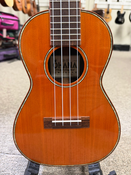 OHANA CK-50G Solid Cedar/Rosewood Concert Ukulele
