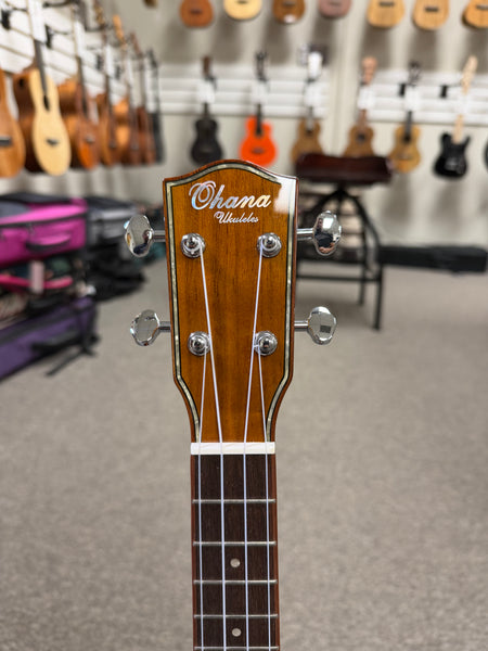 OHANA CK-50G Solid Cedar/Rosewood Concert Ukulele