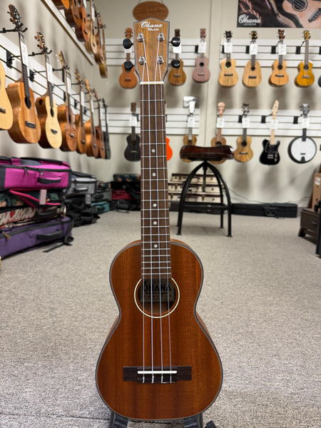 Ohana CK-35L Solid Mahogany Concert Long Neck Ukulele - Satin Finish