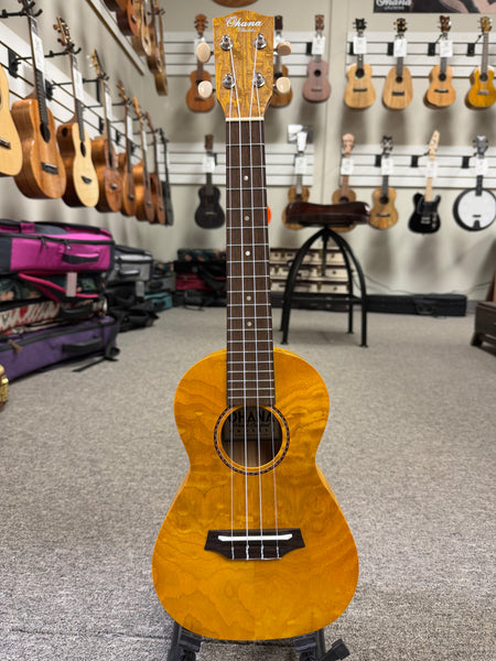 OHANA CK-15W Willow Wood Concert Ukulele - Satin Finish