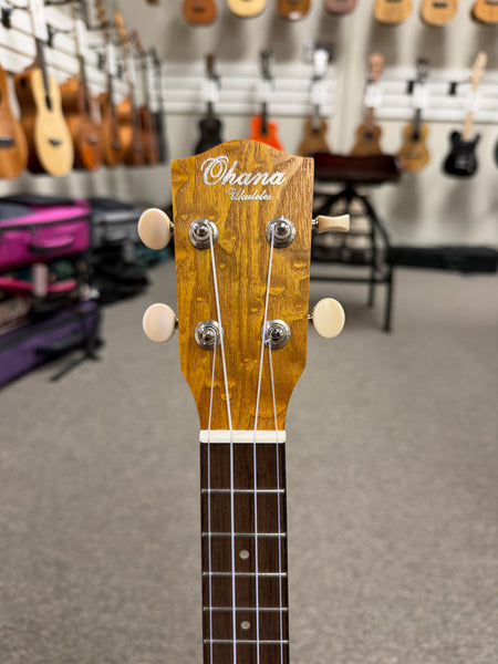 OHANA CK-15W Willow Wood Concert Ukulele - Satin Finish