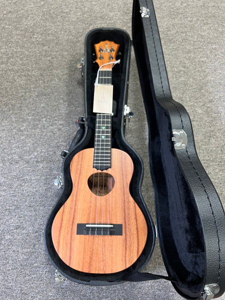 KoAloha KTM-10 Solid Koa Pikake Tenor Ukulele w/Case #2 - Made In Hawaii - Satin Finish