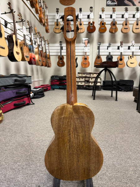 Flight Comet Blue Tenor Electric Ukulele w/Case - Solid Flamed Maple/Solid Mango